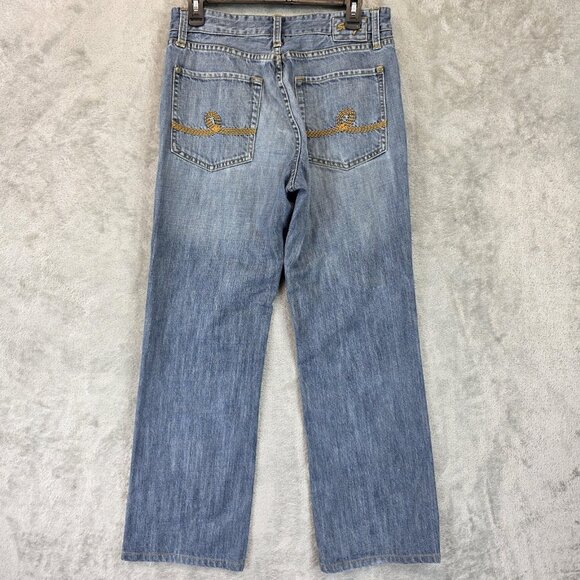 Seven7 Jeans Mens Size 31 Blue Detroit Straight Leg Embroidered Pockets SEVM900 - Picture 8 of 13